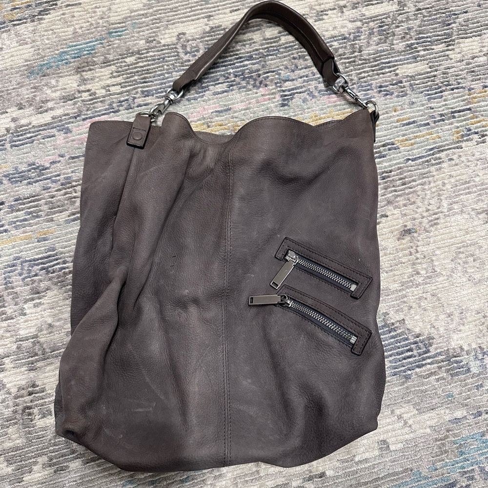 Rebecca Minkoff Dark Brown Leather Tote Bag